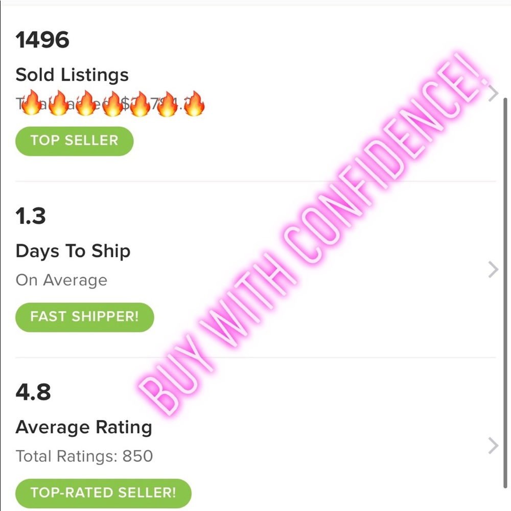 BUY WITH CONFIDENCE 💗💗💗💗💗💗💗 Send offer now! 🍒🍒 🔝TOP SELLER🔝 - Picture 2 of 2